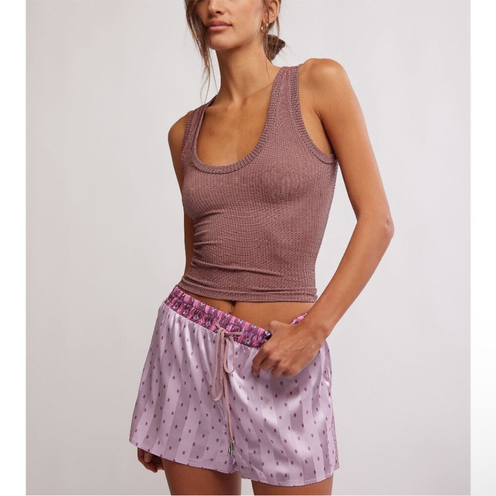 Free People Intimately Clean Slate Tank in Chocolate Sizes Large & XL NWT